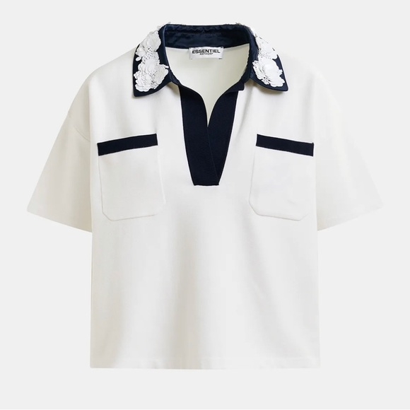 Elegant White and Black Blouse for Any Occasion - Picture 5 of 6